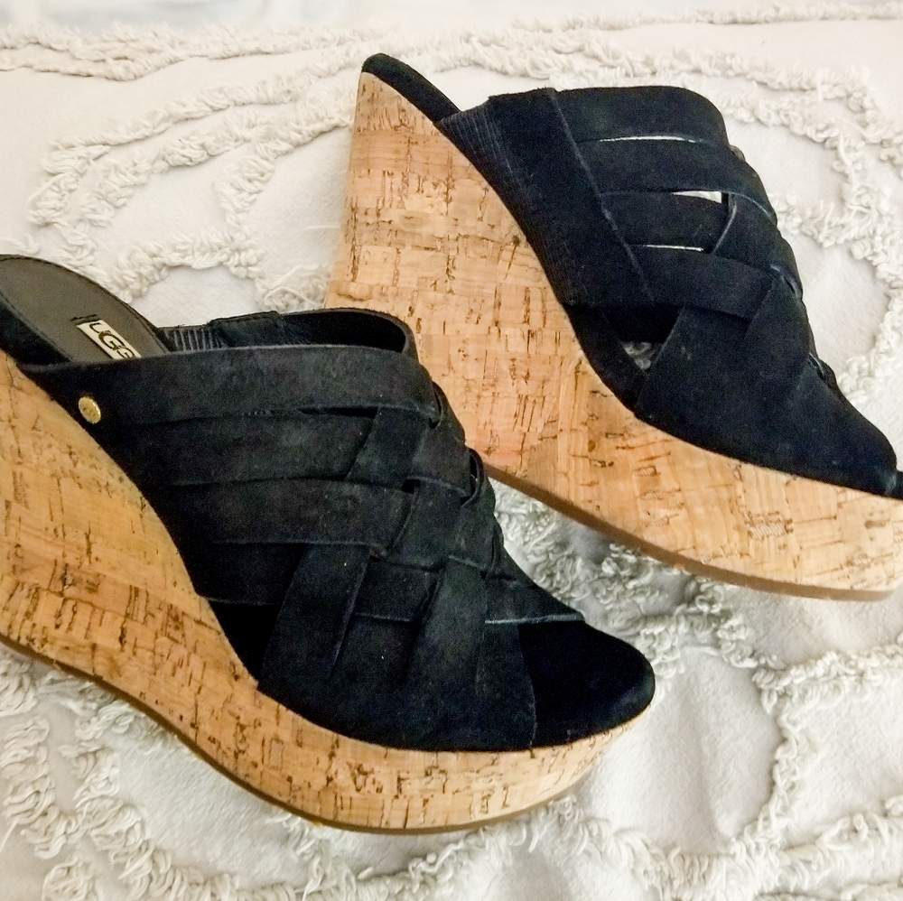 UGG Suede Wedge Sandal